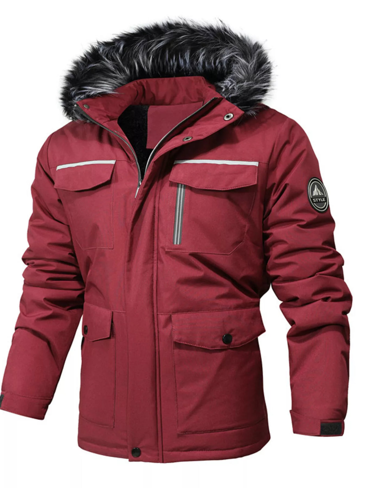 Parka Naël – capuche fourrée – photo produit 1