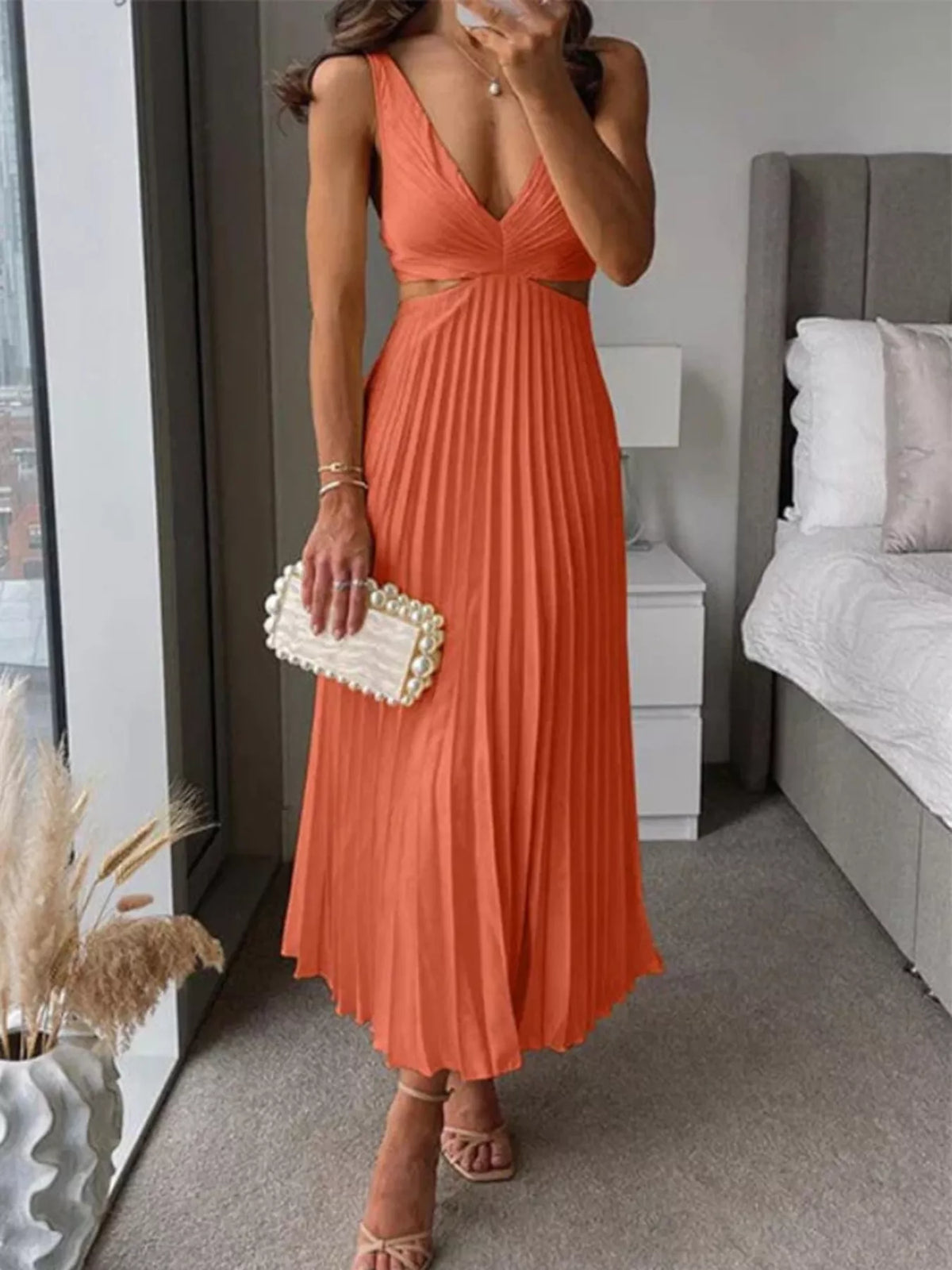 Robe midi Pli plissée – photo produit 8