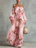 Robe longue Jade fleurie – photo produit 7