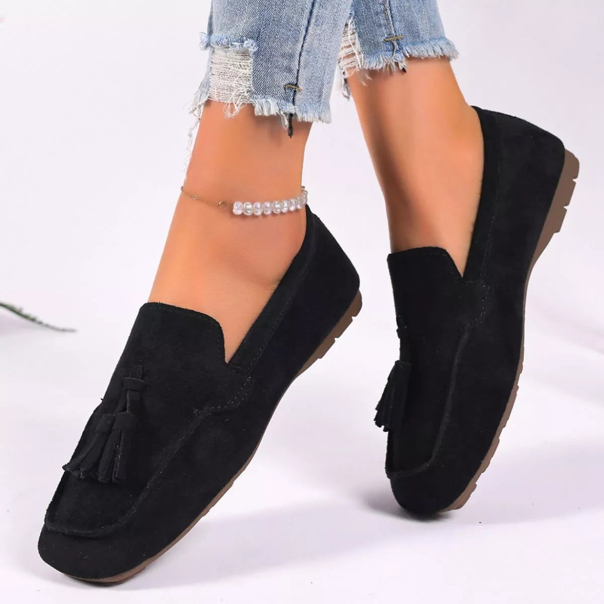 Mocassins Léon en suédine – photo produit 3