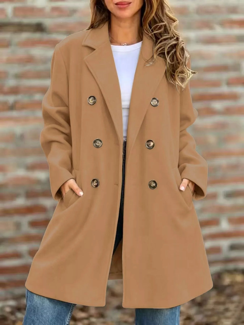 Manteau Solange croisé grande taille – photo produit 4