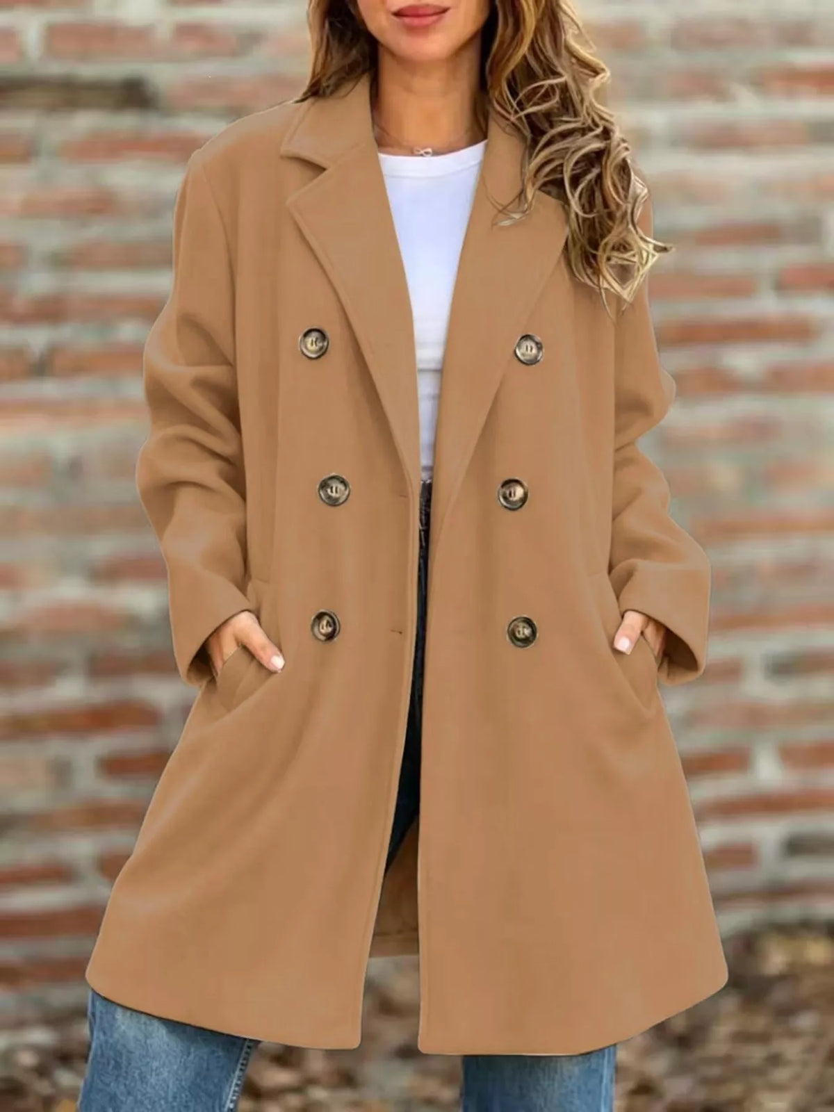 Manteau Solange croisé grande taille – photo produit 4