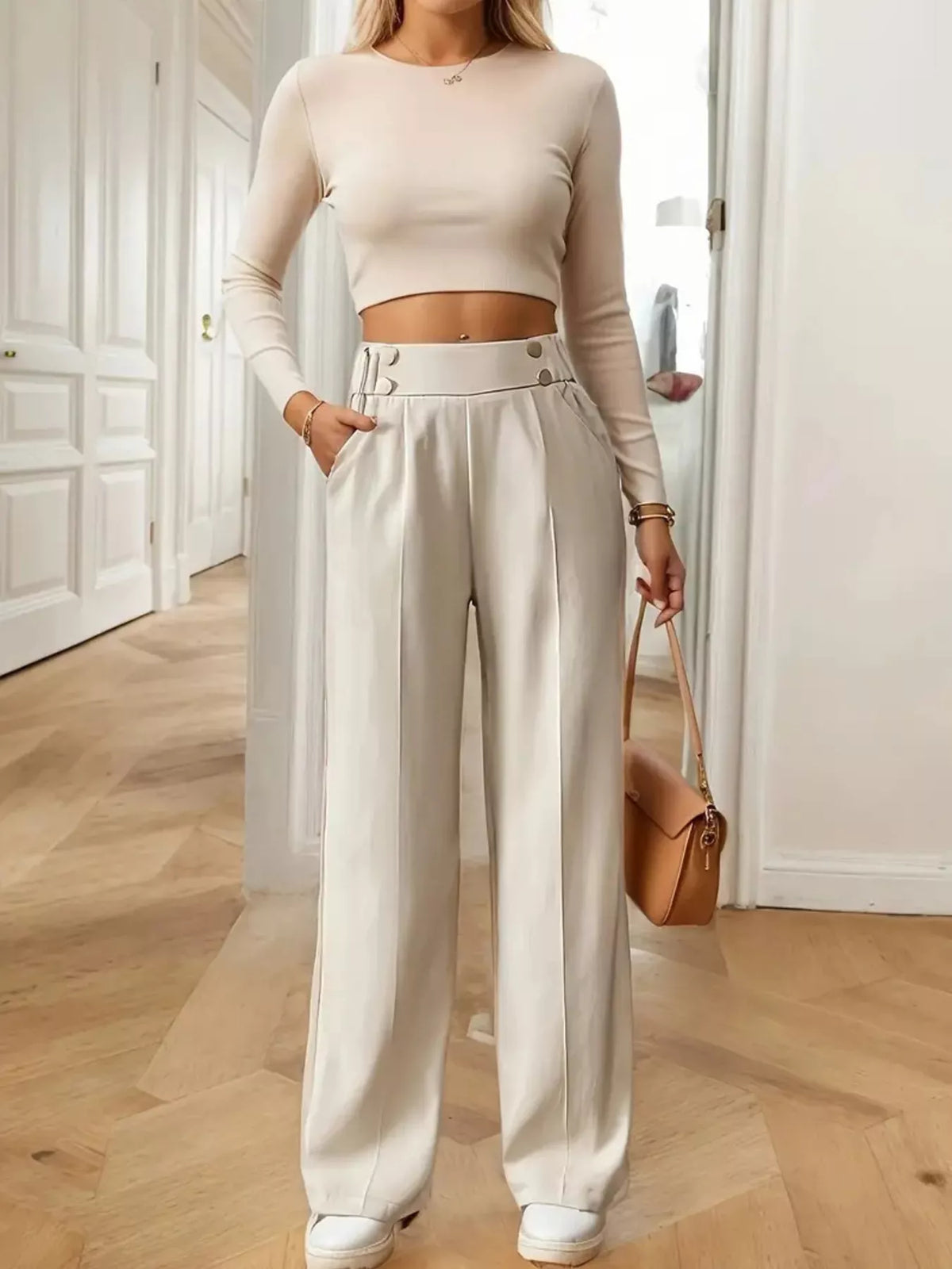 Pantalon Moya large taille haute – photo produit 5