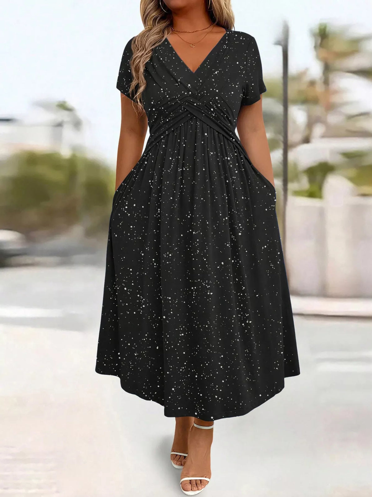 Robe midi Daphné pailletée – photo produit 7