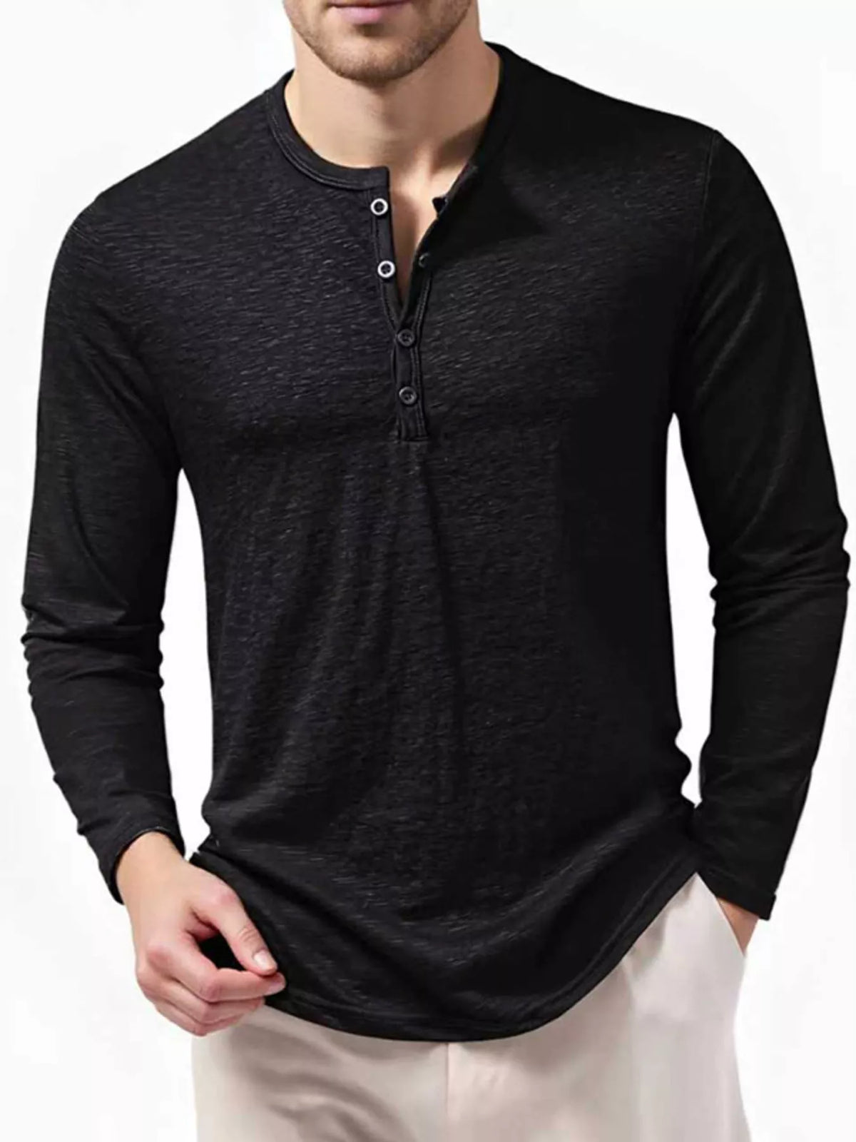 T-shirt Hugo – Henley – photo produit 1