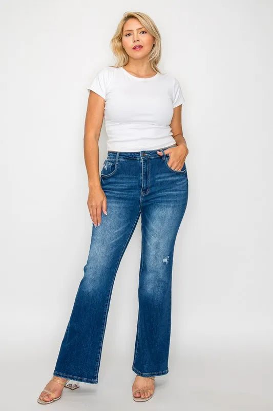 Jean Alessandra bootcut taille haute – photo produit 11
