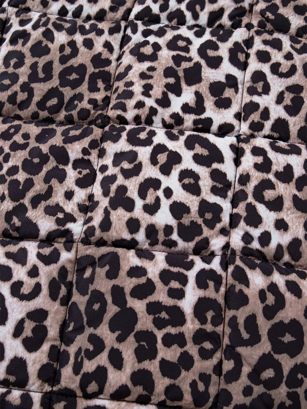 Gilet Noélia – matelassé léopard zippé – photo produit 8
