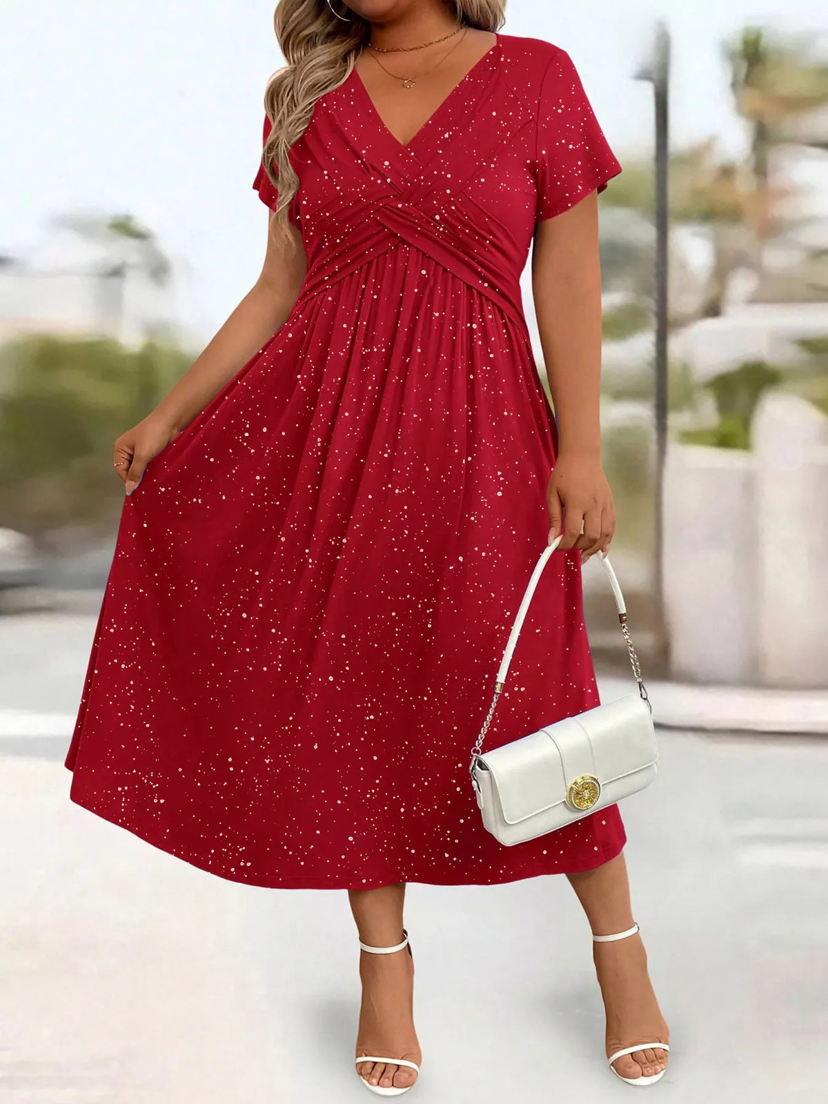 Robe midi Daphné pailletée – photo produit 1
