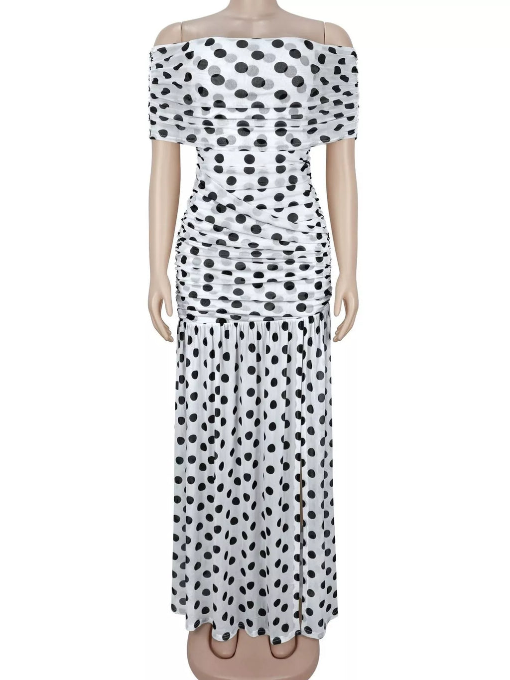 Robe longue Vita à pois – photo produit 8