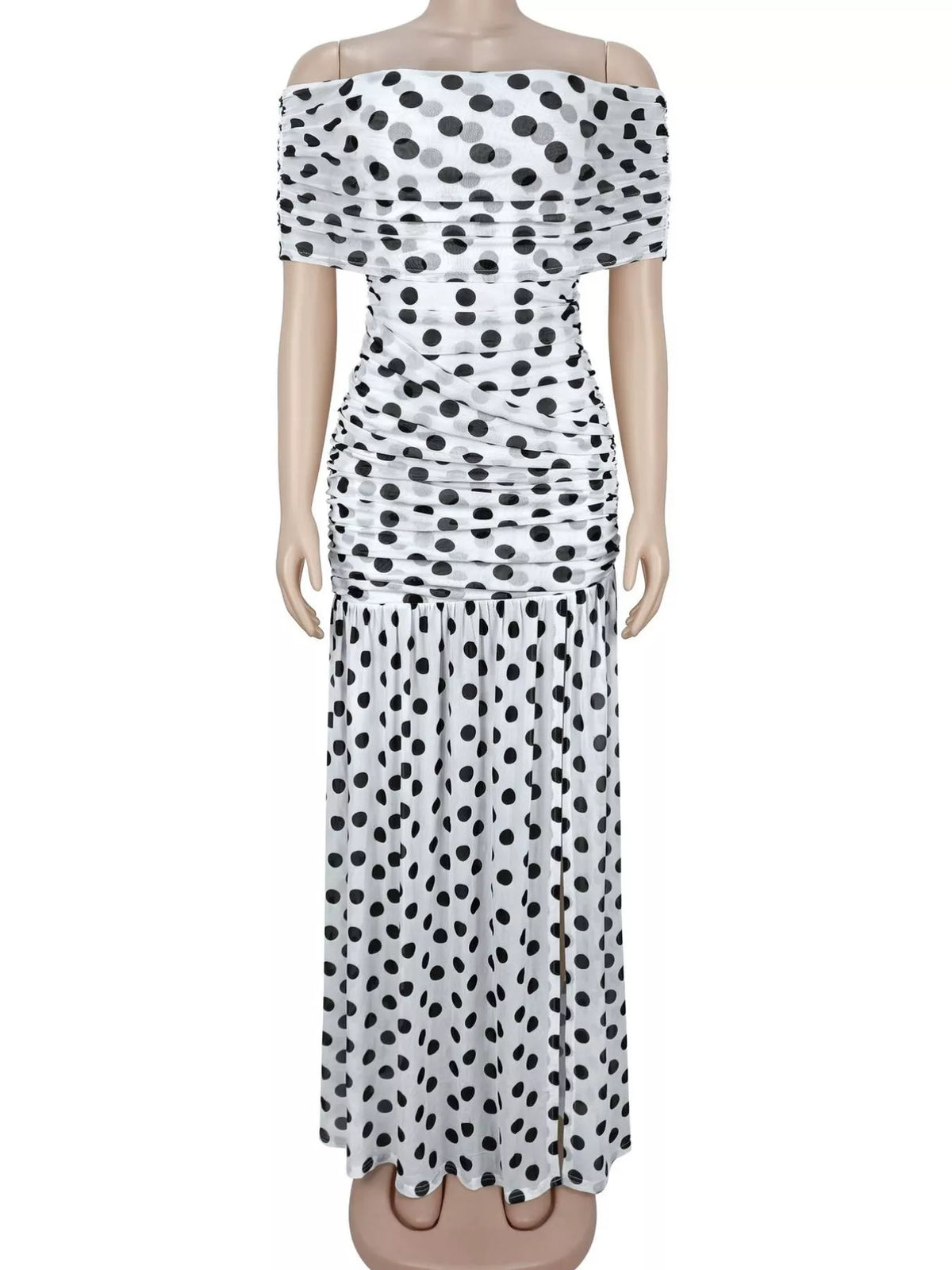 Robe longue Vita à pois – photo produit 8