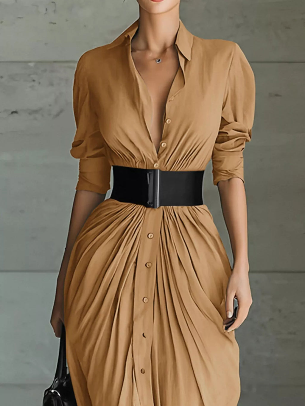 Robe chemise Ariane longue – photo produit 2