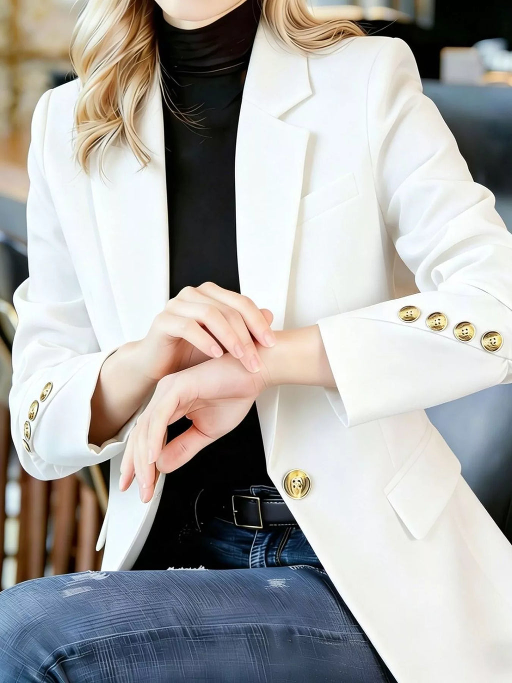 Blazer Nadège col cranté – photo produit 2
