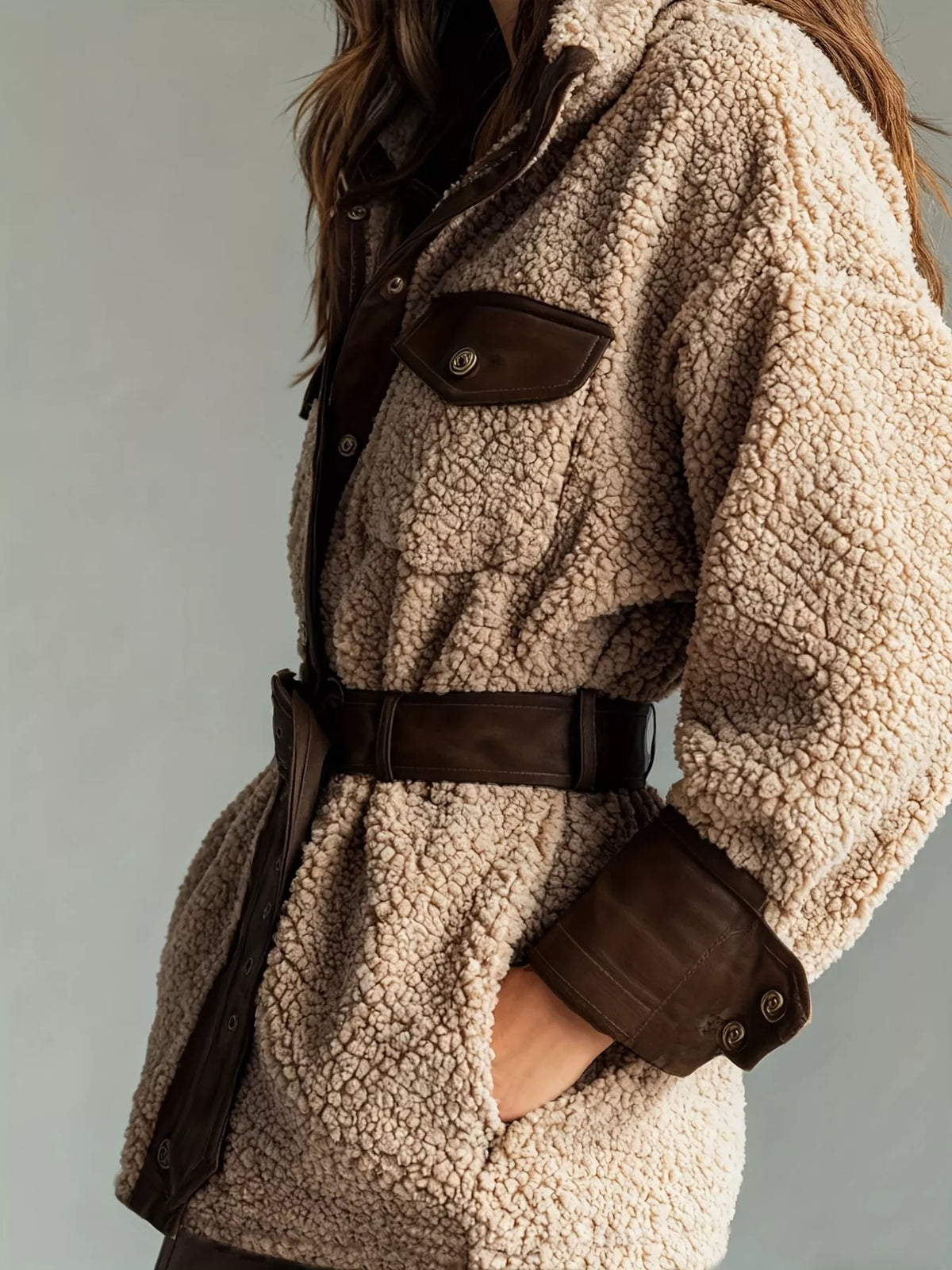 Manteau Elvire sherpa – photo produit 3