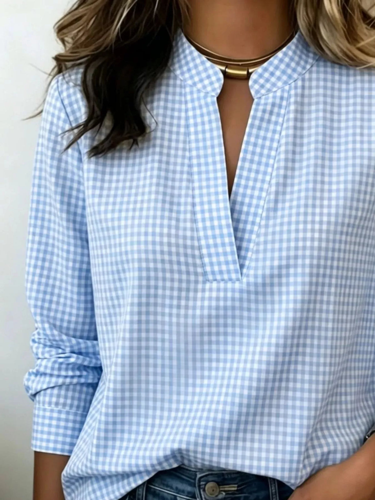 Blouse Elora à carreaux – photo produit 2