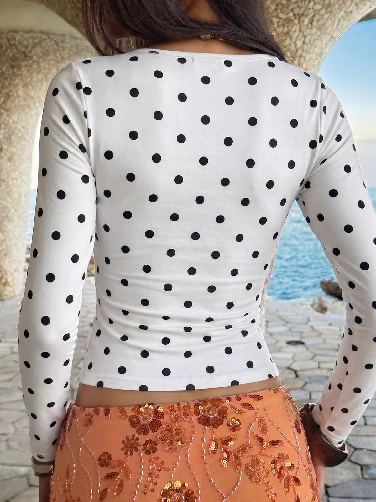 T-shirt Éloïse à pois – photo produit 5