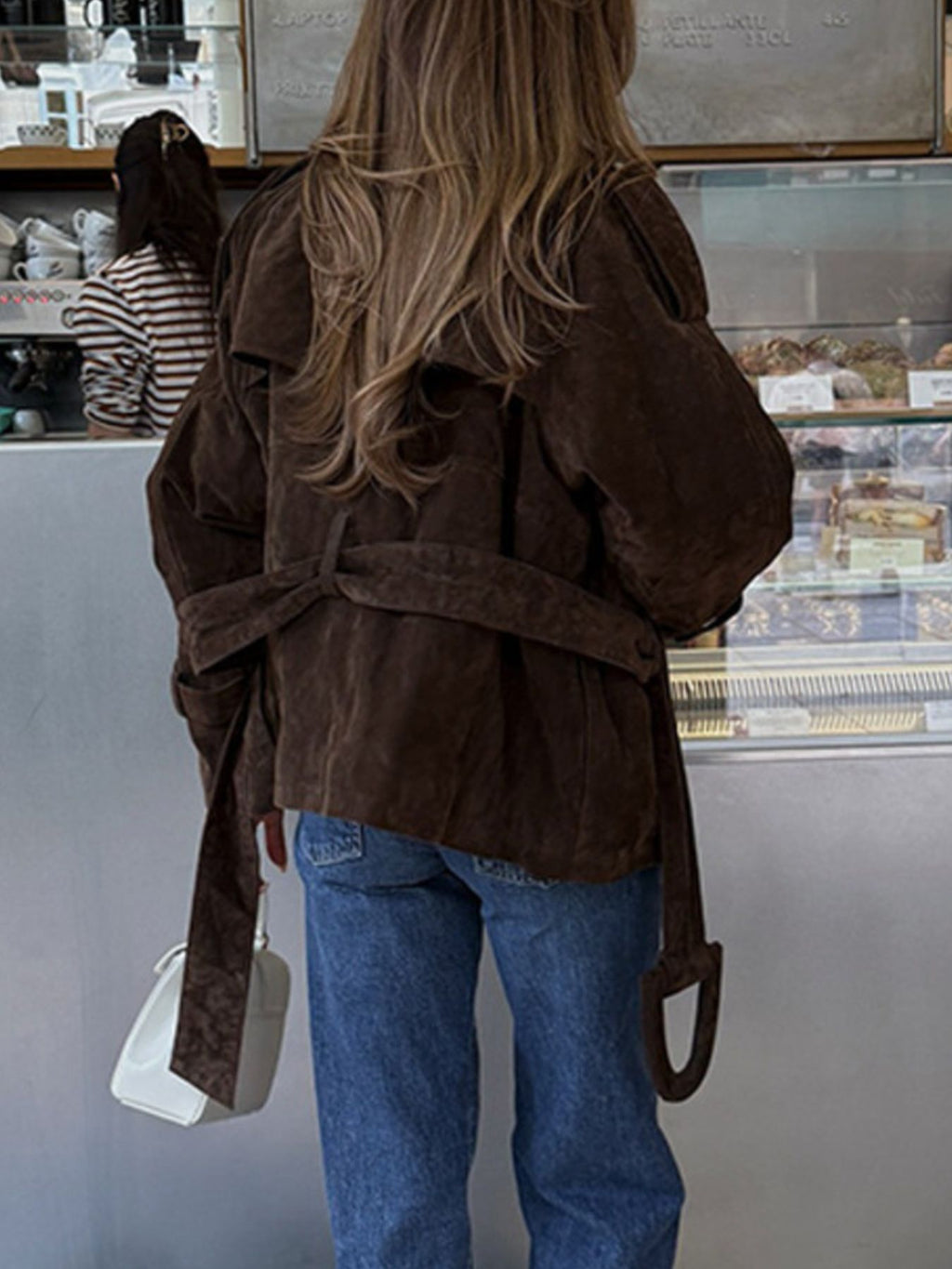 Manteau – Daphné col cranté ceinture – photo produit 4