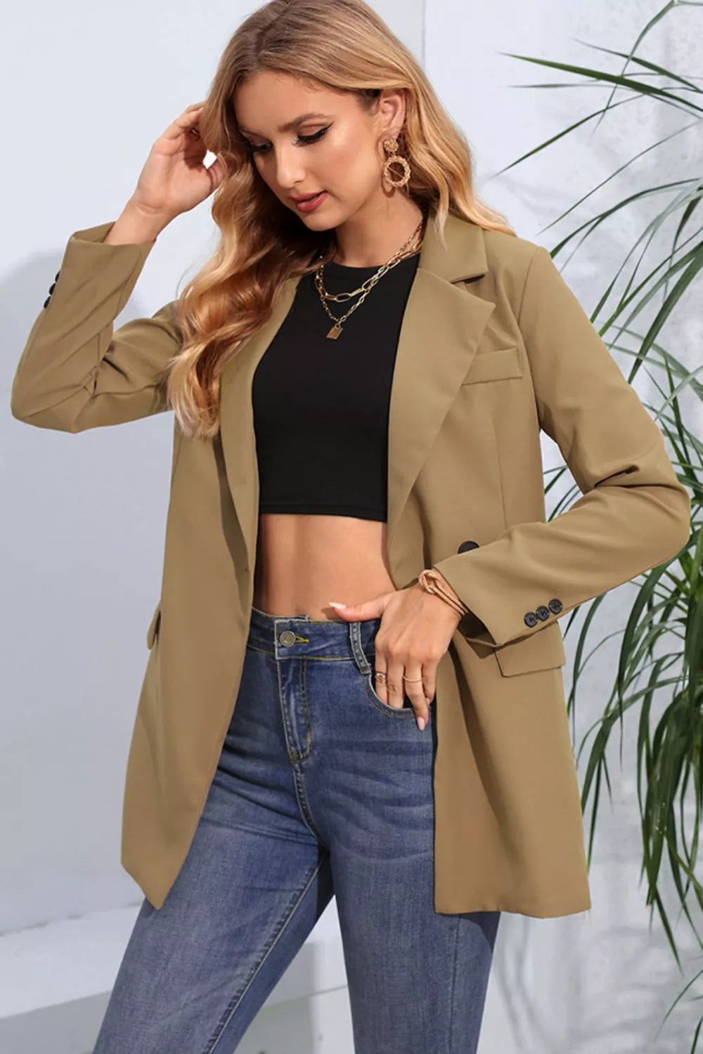 Blazer Nahla col cranté – photo produit 3
