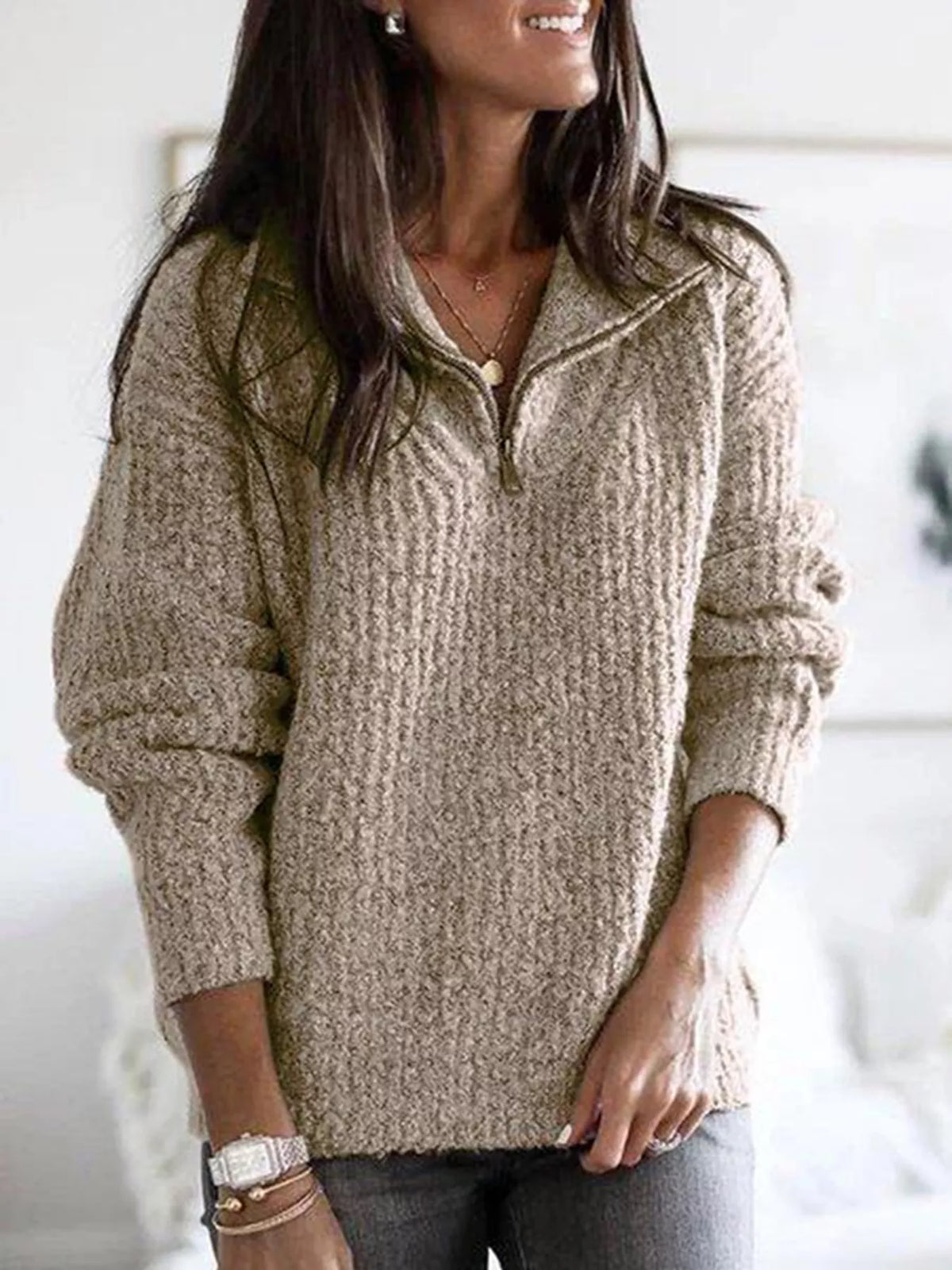 Pull Elsa demi-zip – photo produit 9