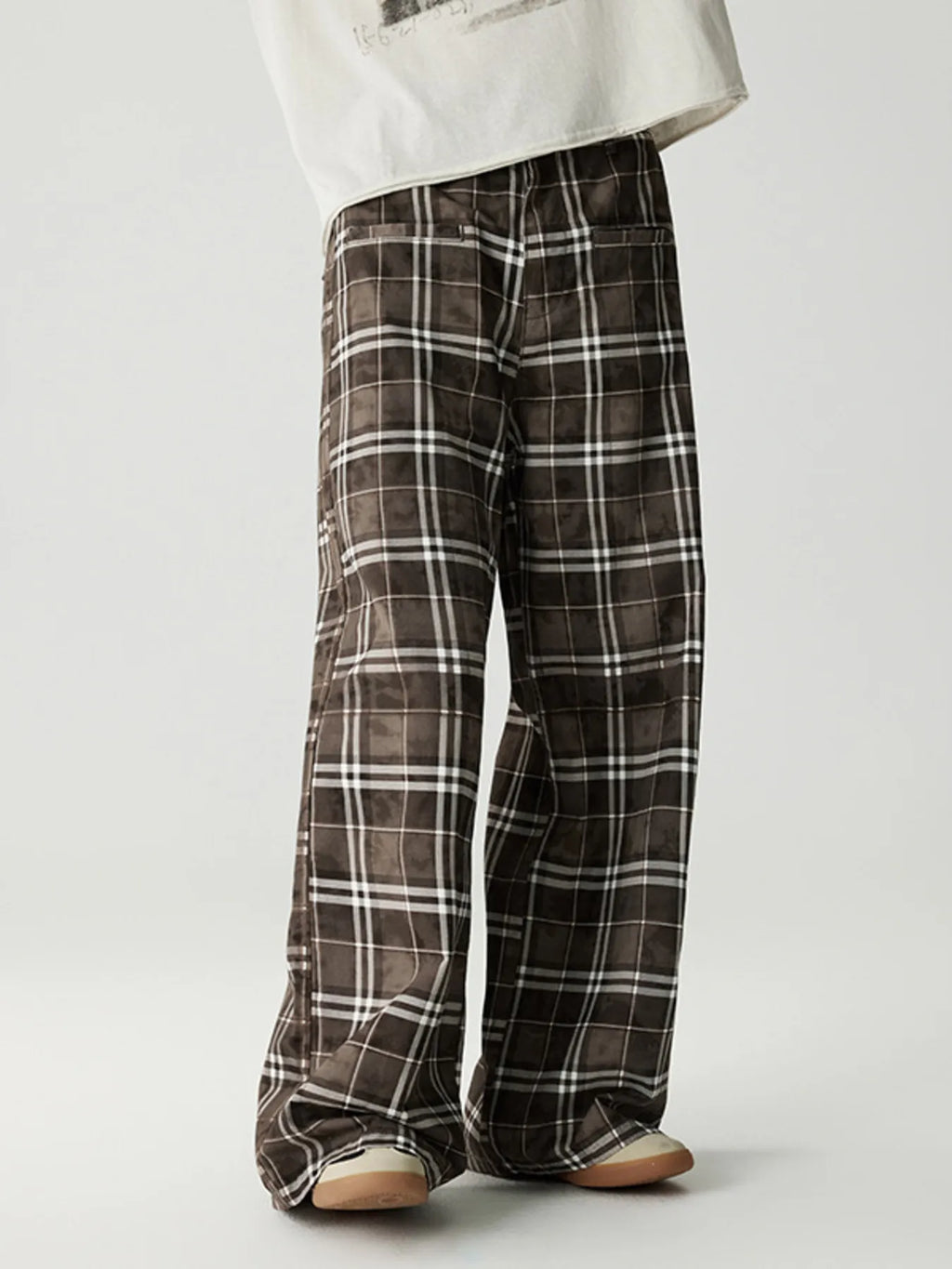 Pantalon Félix – large à carreaux – photo produit 1
