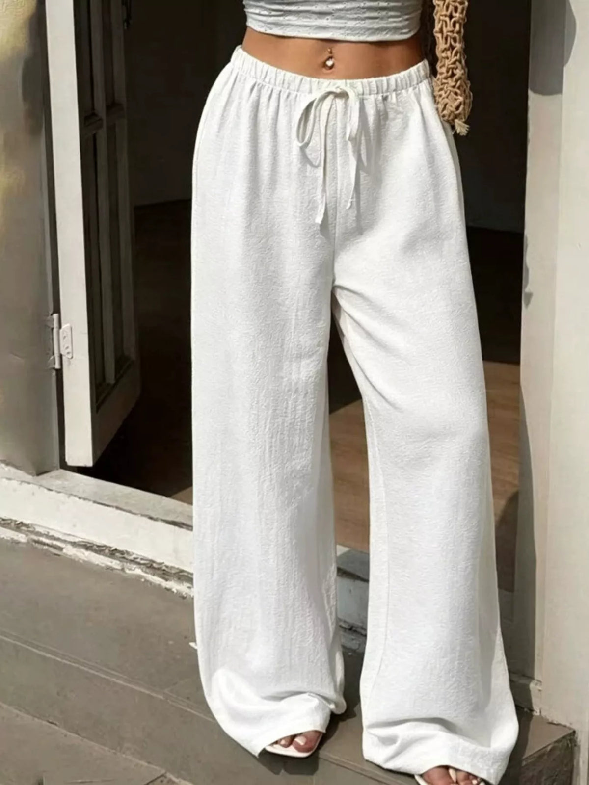 Pantalon large Ana grande taille – photo produit 8