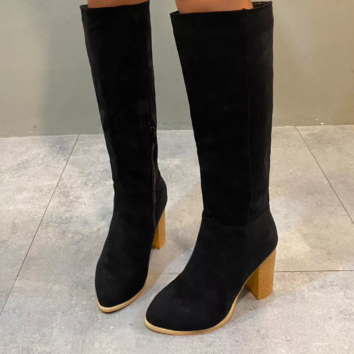 Bottines Élise à talon carré – photo produit 2