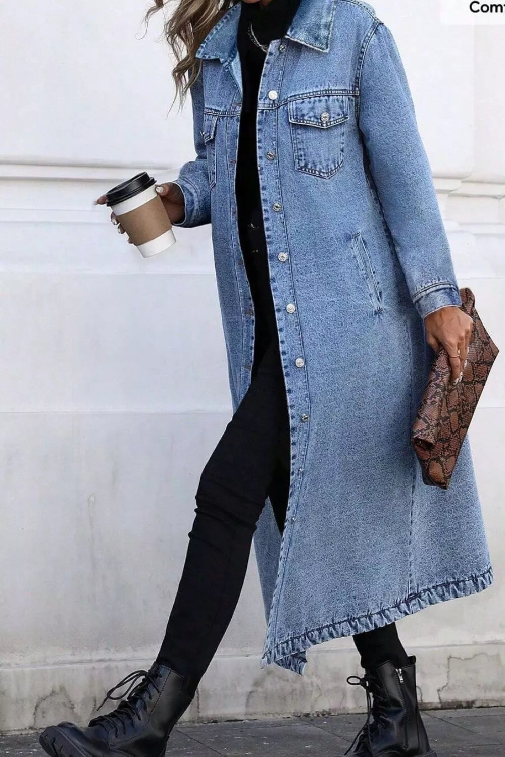 Veste Salomé en jean longue – photo produit 4