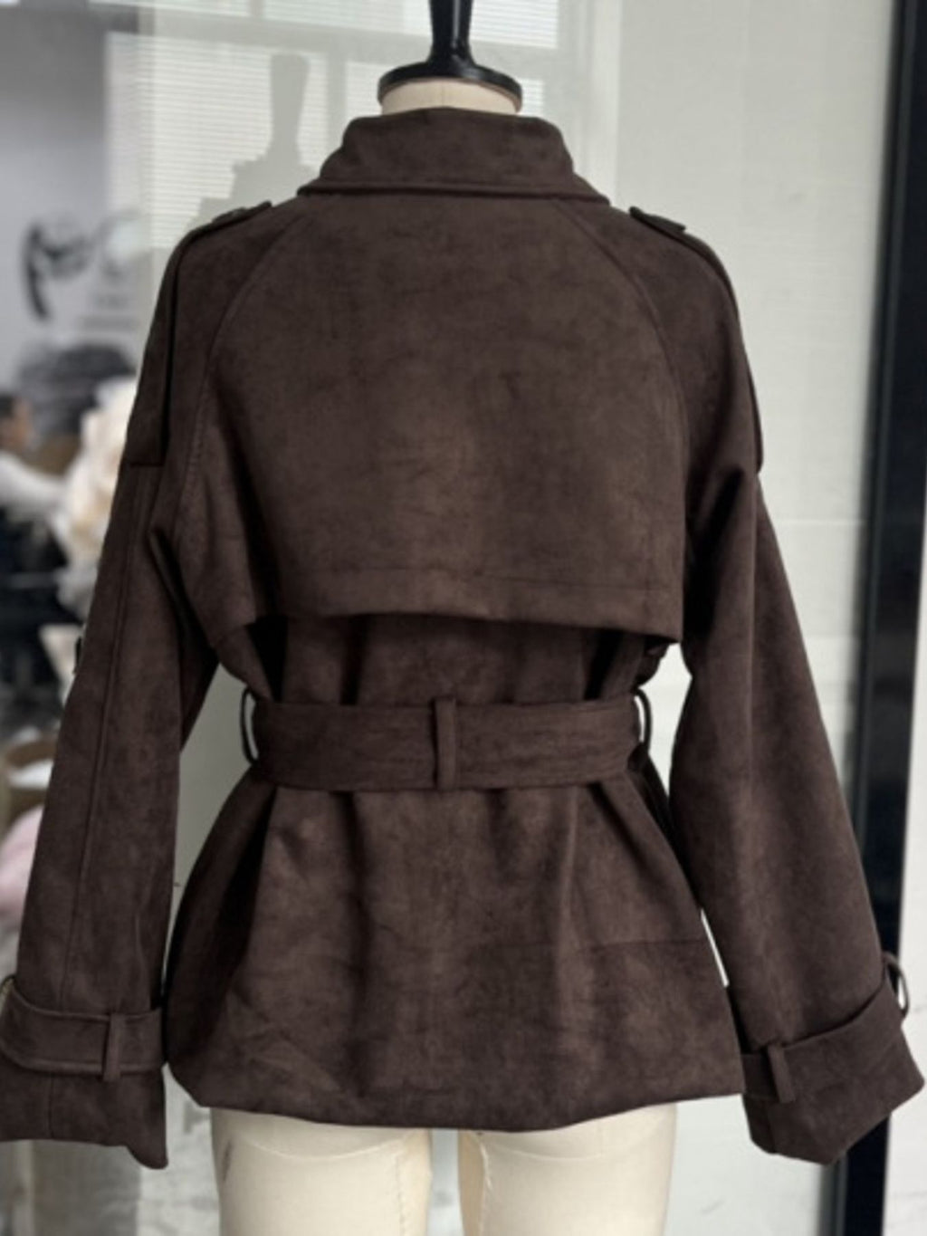 Manteau – Daphné col cranté ceinture – photo produit 7