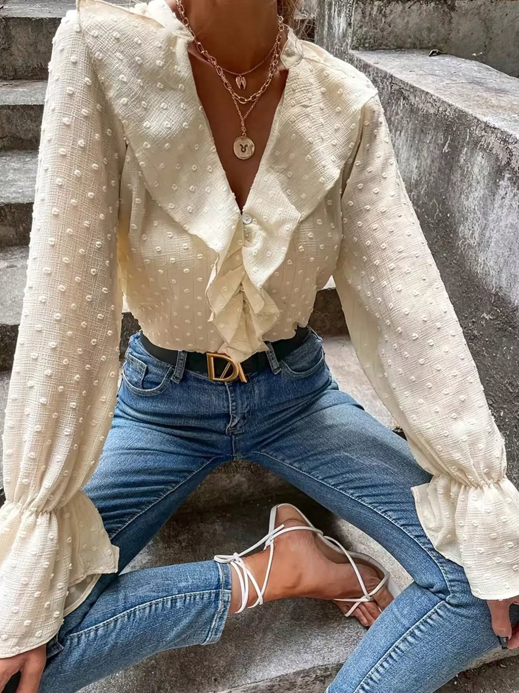 Blouse Solène plumetis – photo produit 4