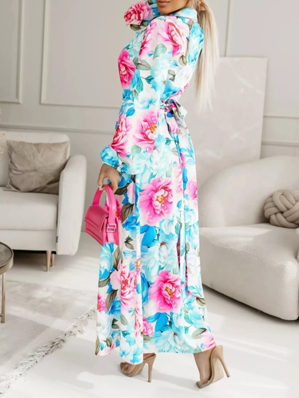 Robe chemise Shamara longue – photo produit 7