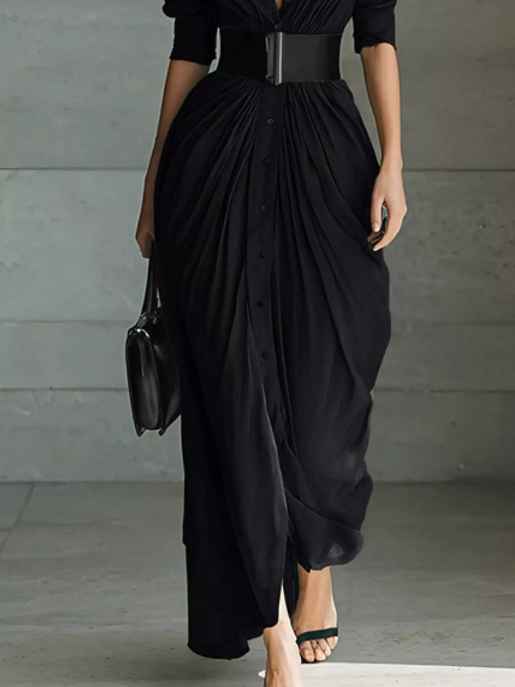 Robe chemise Ariane longue – photo produit 8