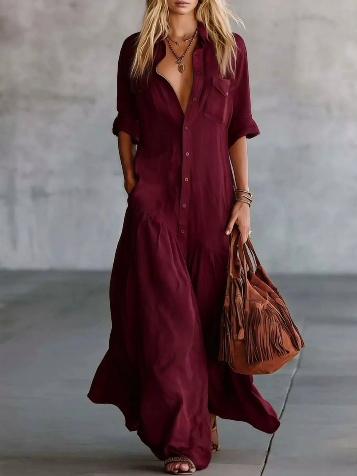 Robe longue Eva grande taille – photo produit 5