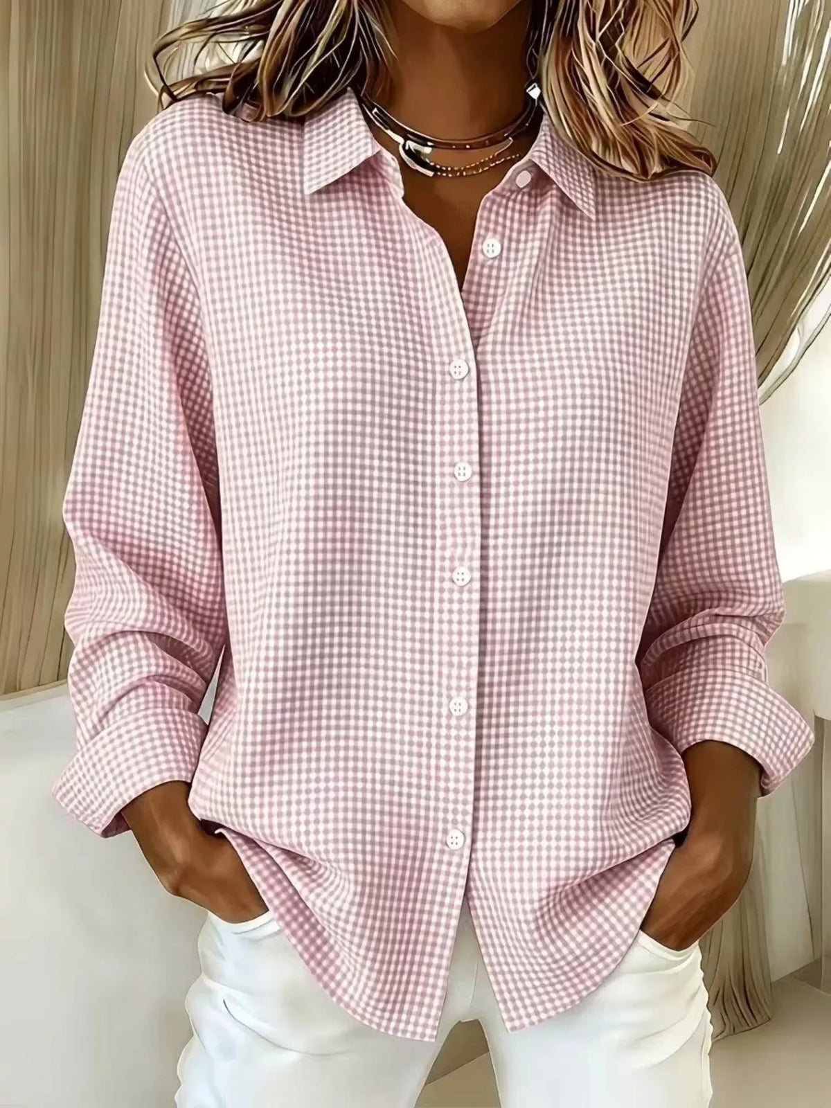 Chemise Clara à carreaux – photo produit 1