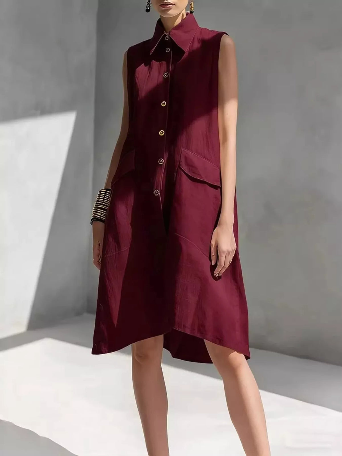 Robe Belinda boutonnée grande taille – photo produit 7