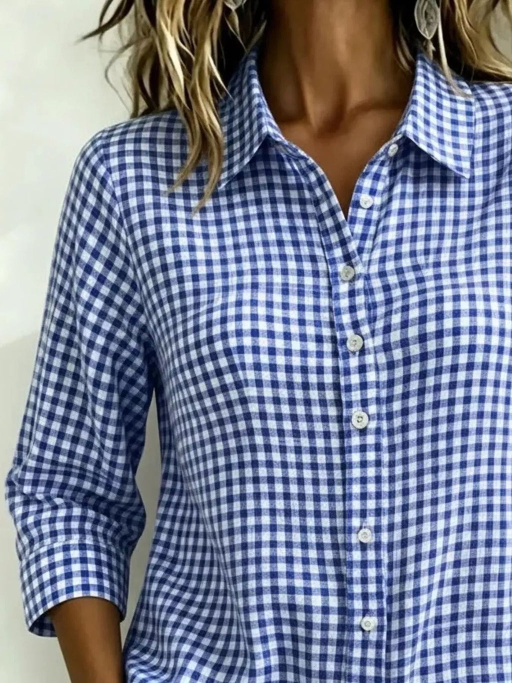 Chemise Céliane à carreaux – photo produit 2