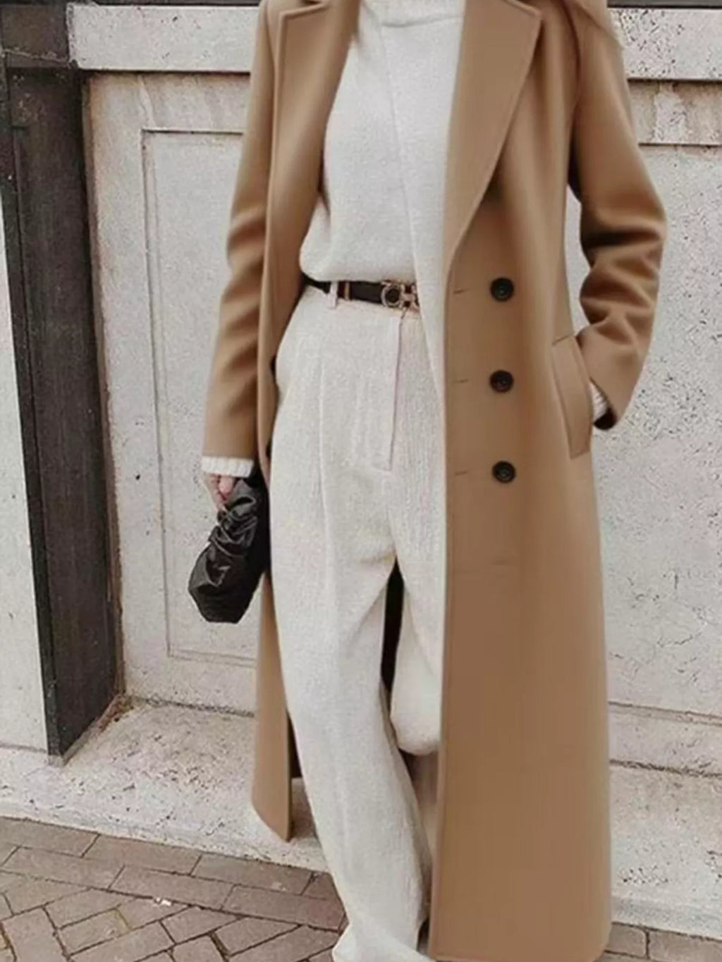 Manteau Anouk long croisé – photo produit 4