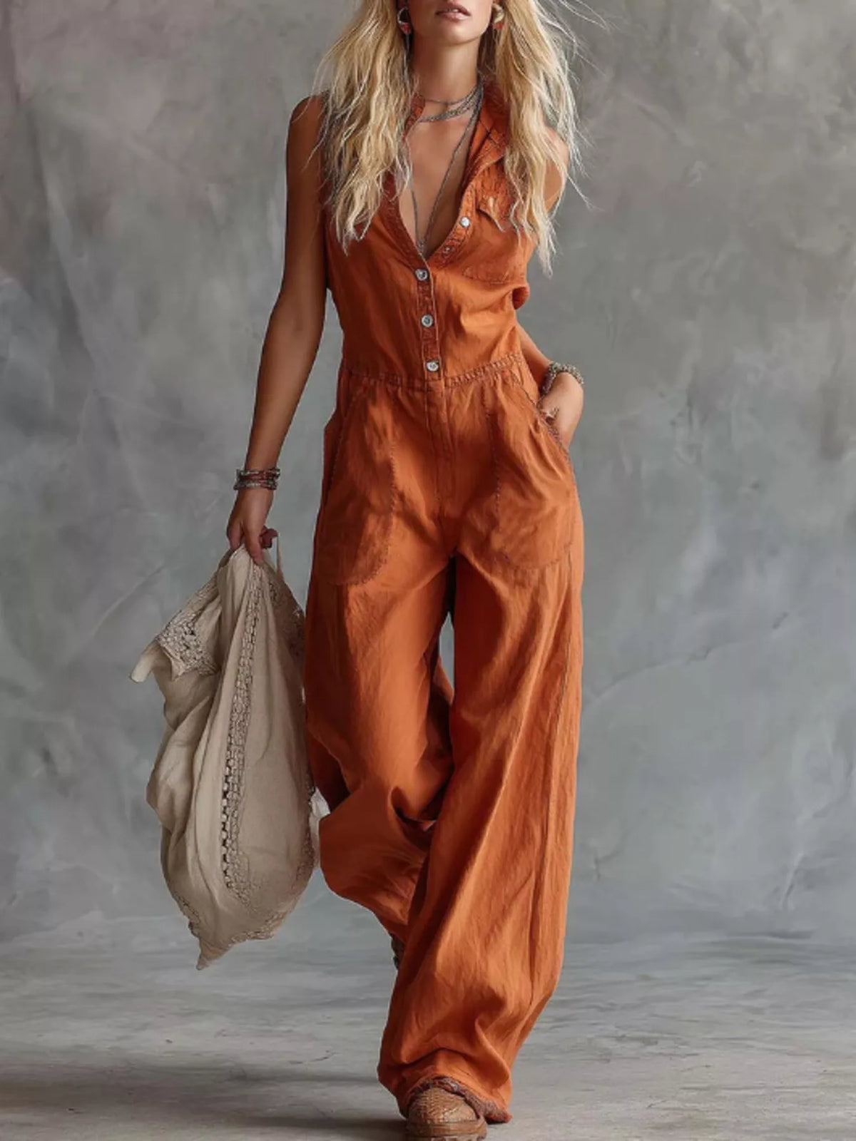 Combinaison Ana pantalon large – photo produit 1