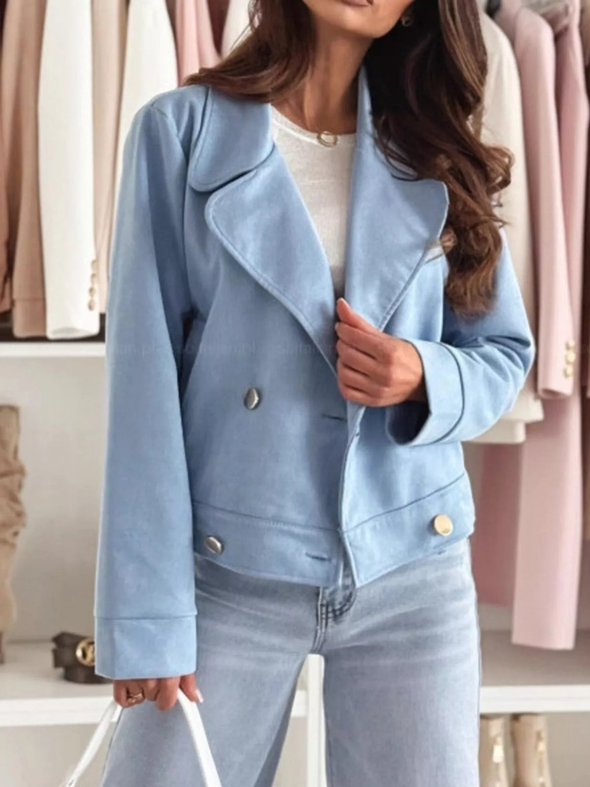Veste Shamara courte croisée – photo produit 7