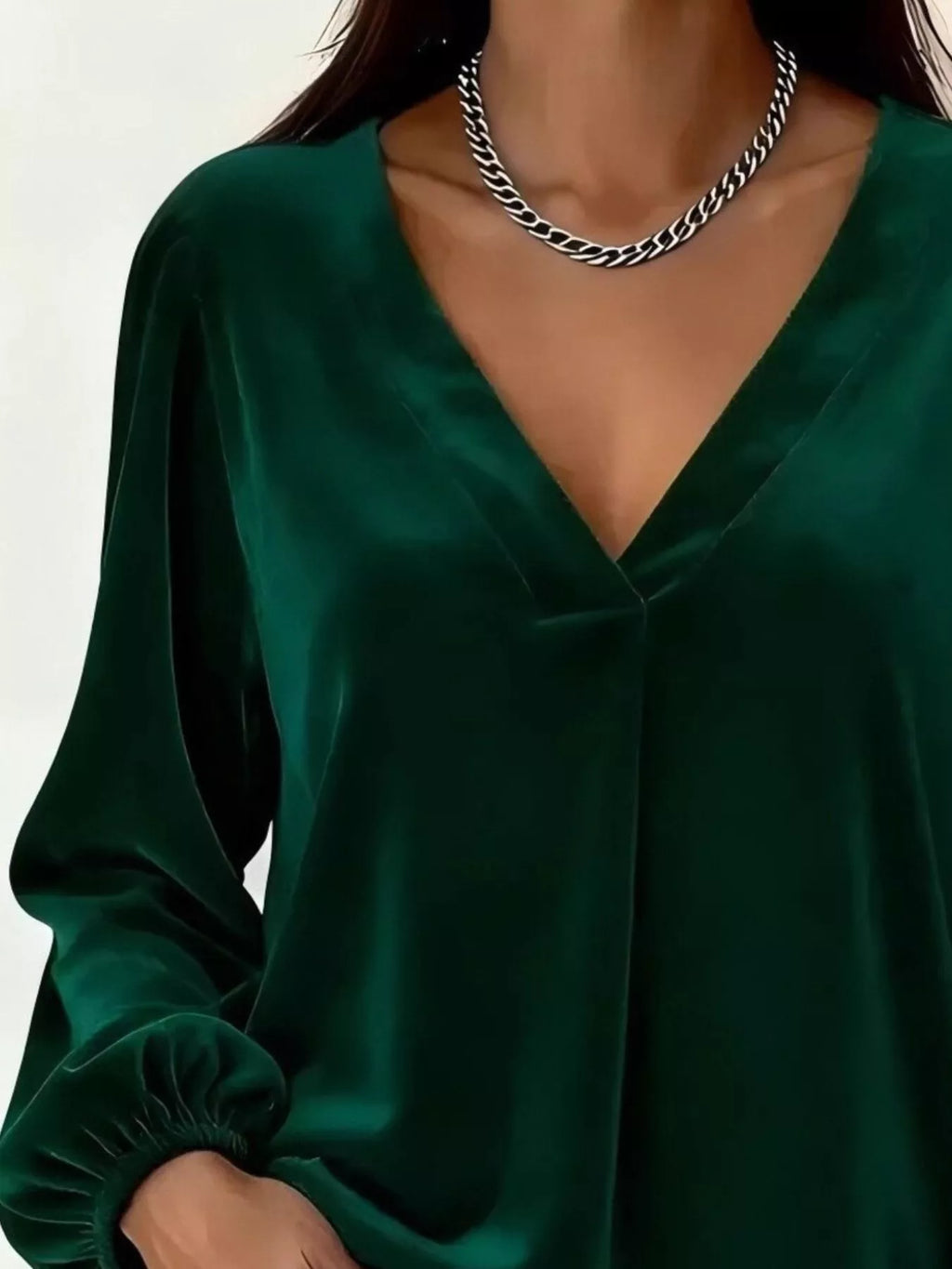 Blouse Iris en velours grande taille – photo produit 9