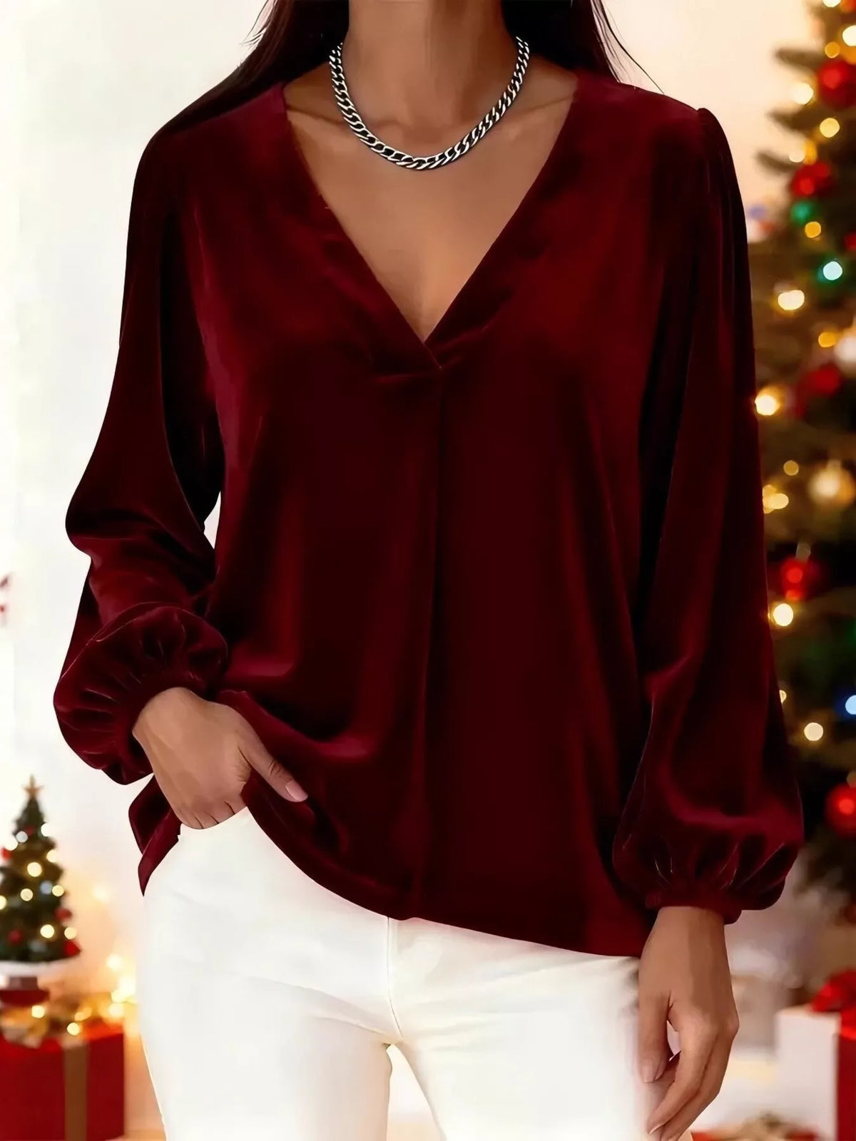 Blouse Iris en velours grande taille – photo produit 10