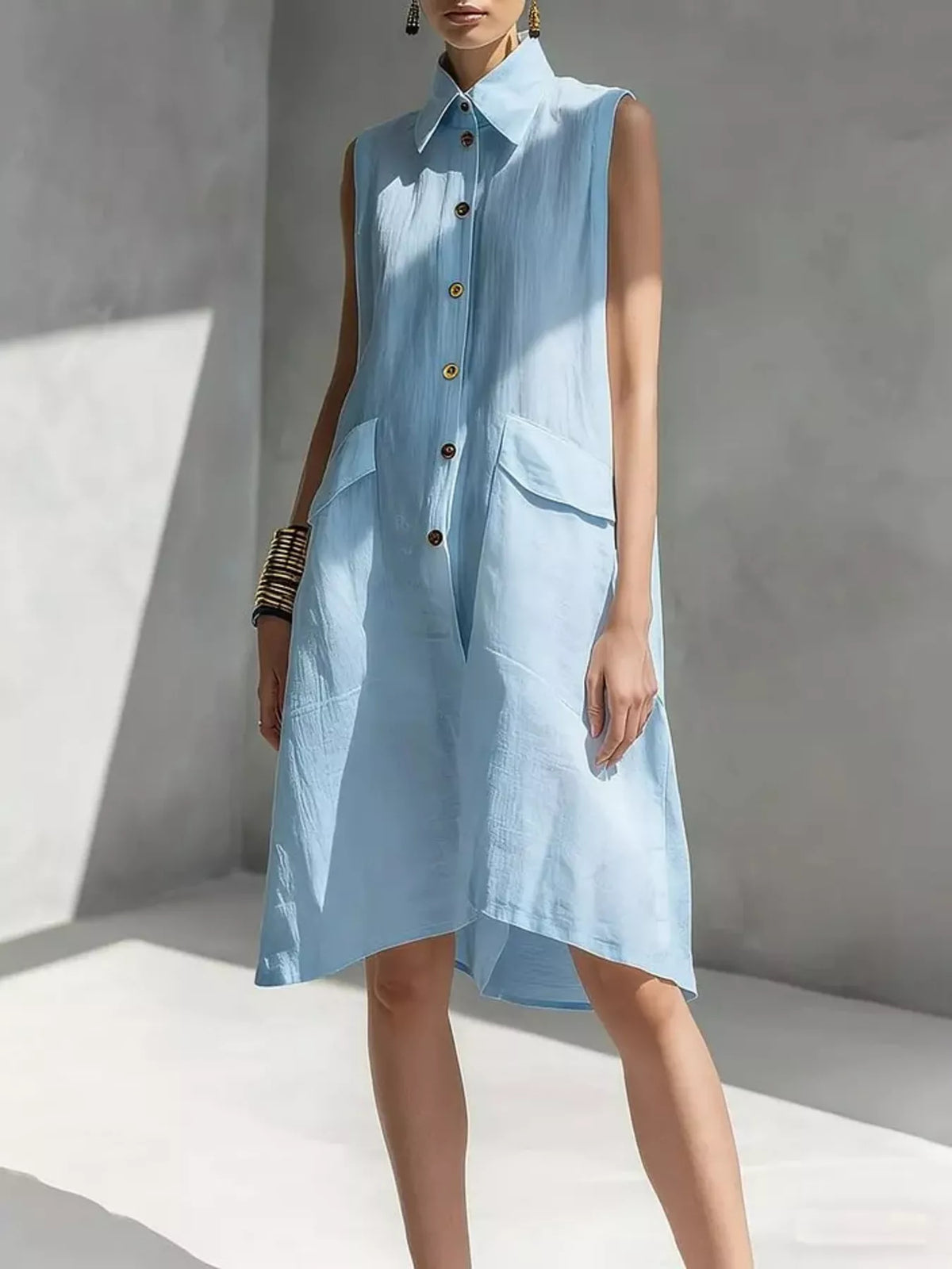 Robe Belinda boutonnée grande taille – photo produit 6