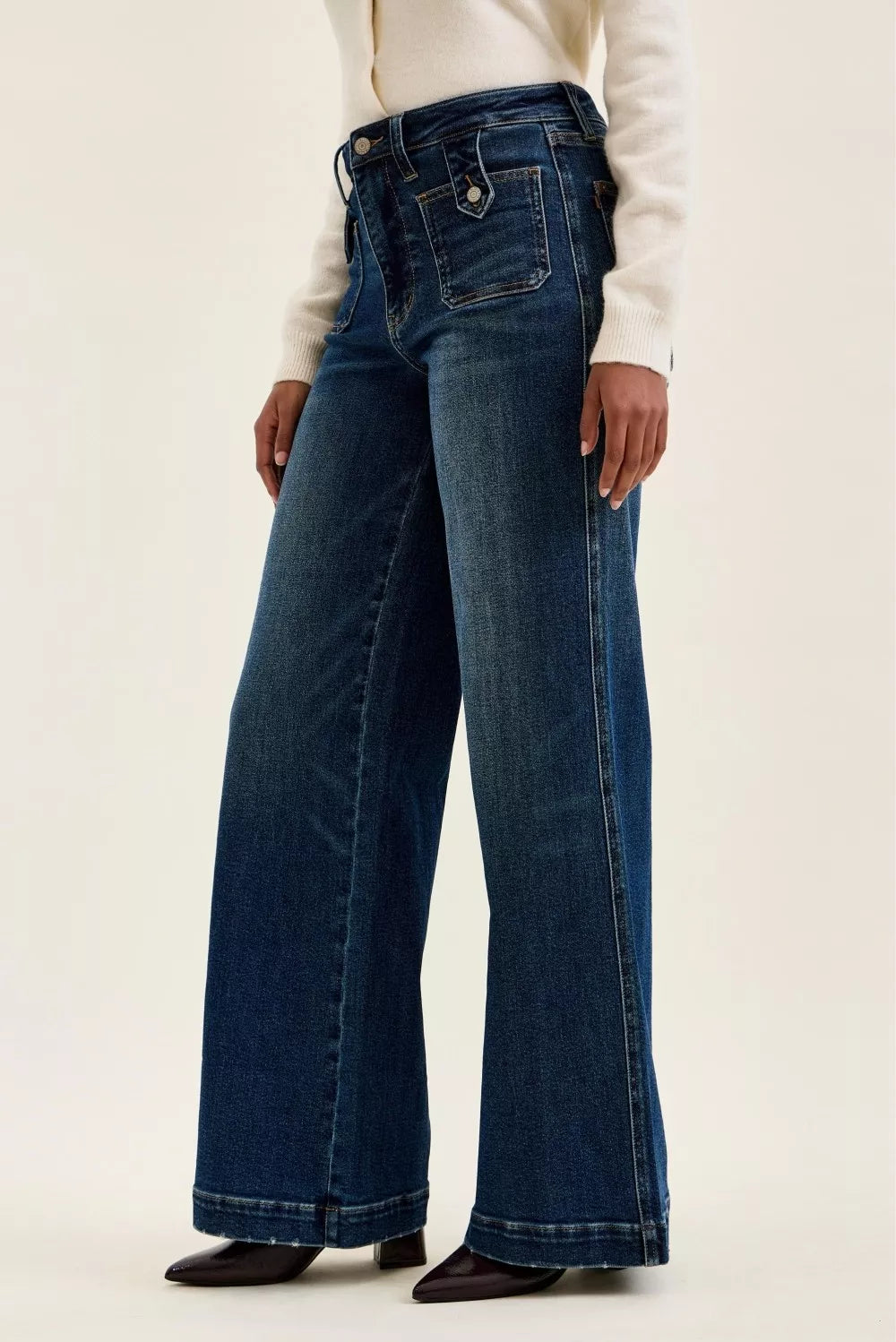 Jean Judy large indigo – photo produit 3