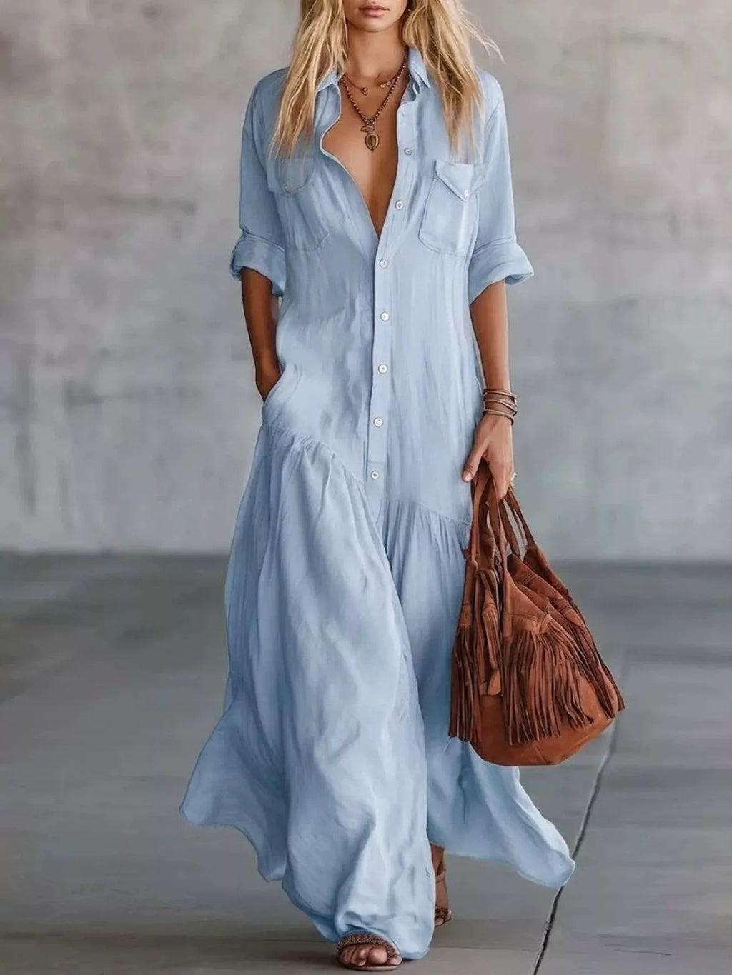 Robe longue Eva grande taille – photo produit 1