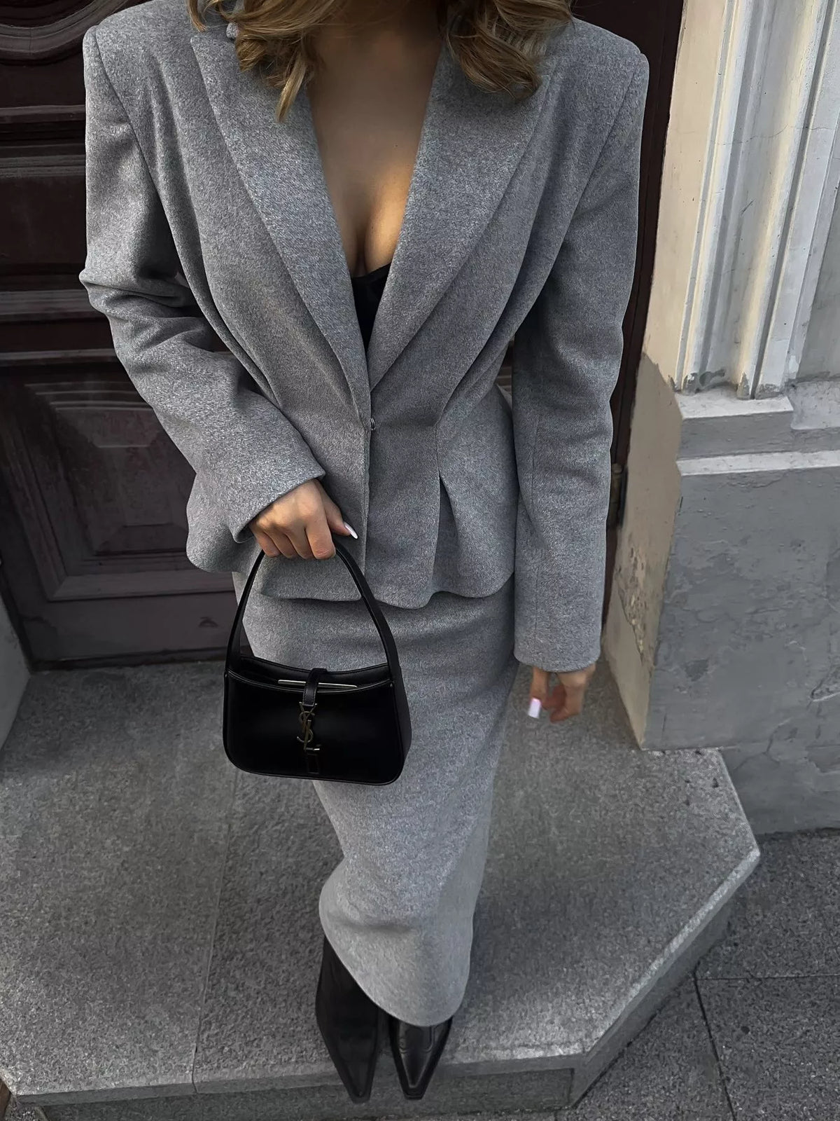 Ensemble Giulia blazer péplum et jupe – photo produit 4