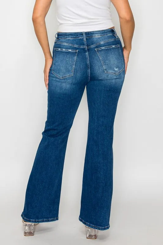 Jean Alessandra bootcut taille haute – photo produit 9
