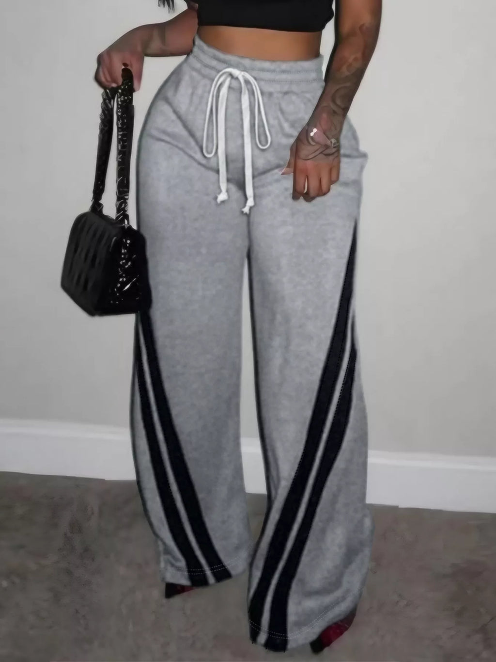 Pantalon Ysia large rayé – photo produit 3