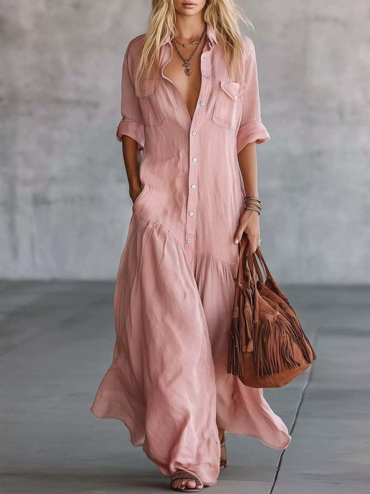 Robe longue Eva grande taille – photo produit 9