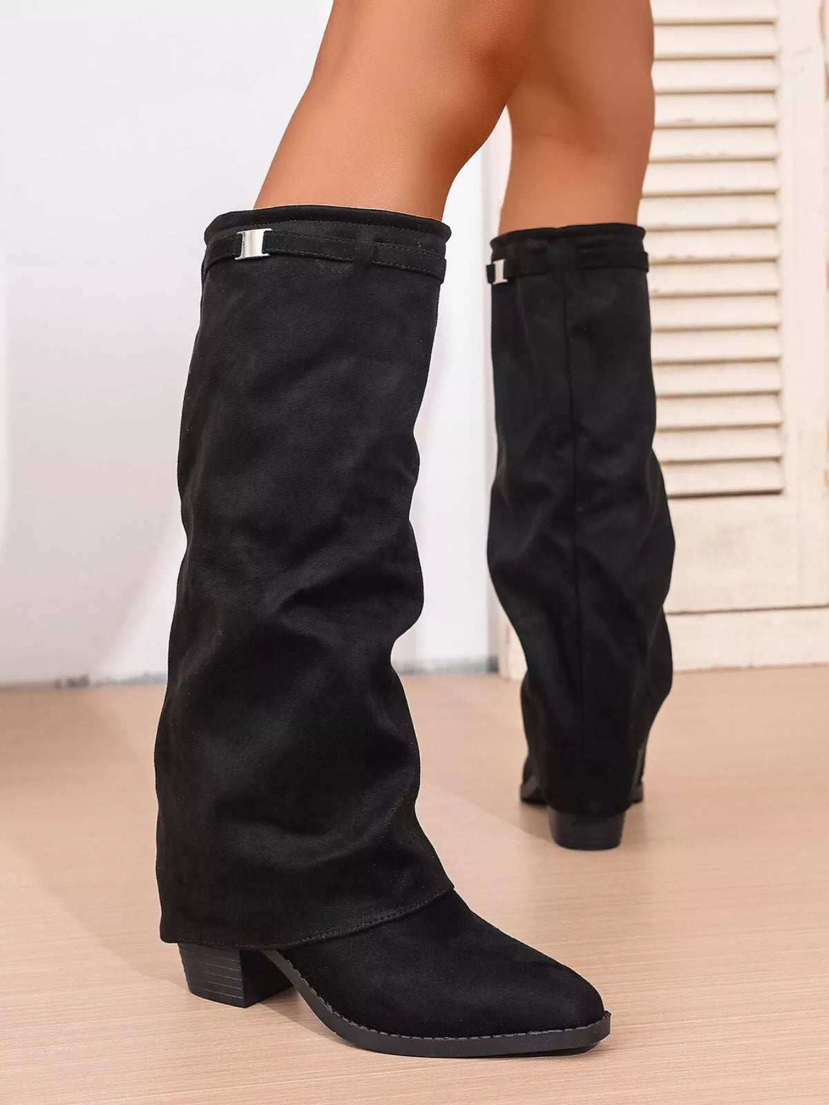 Bottines Lou à talon carré – photo produit 2