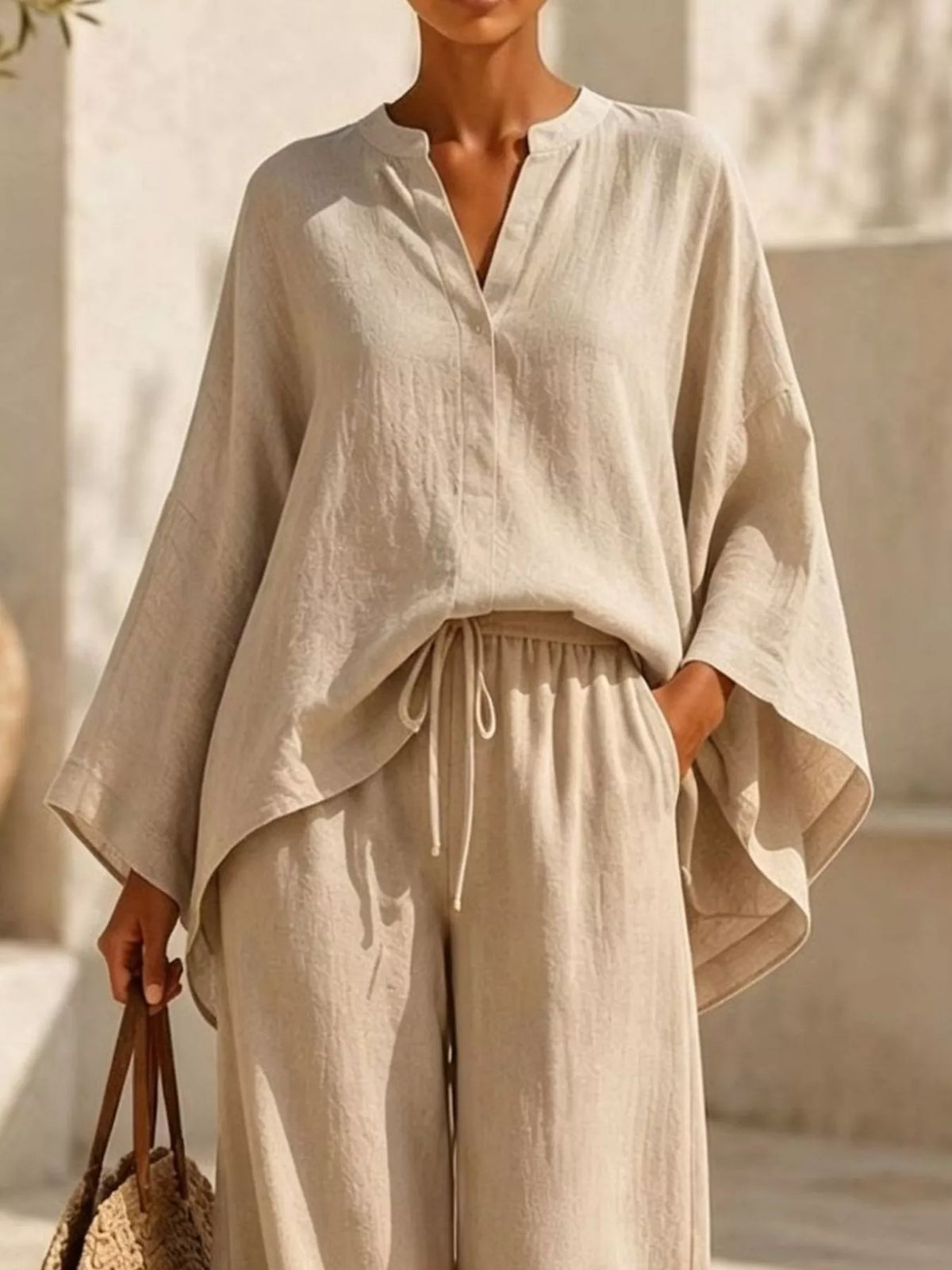 Ensemble Alana col cranté et pantalon – photo produit 2