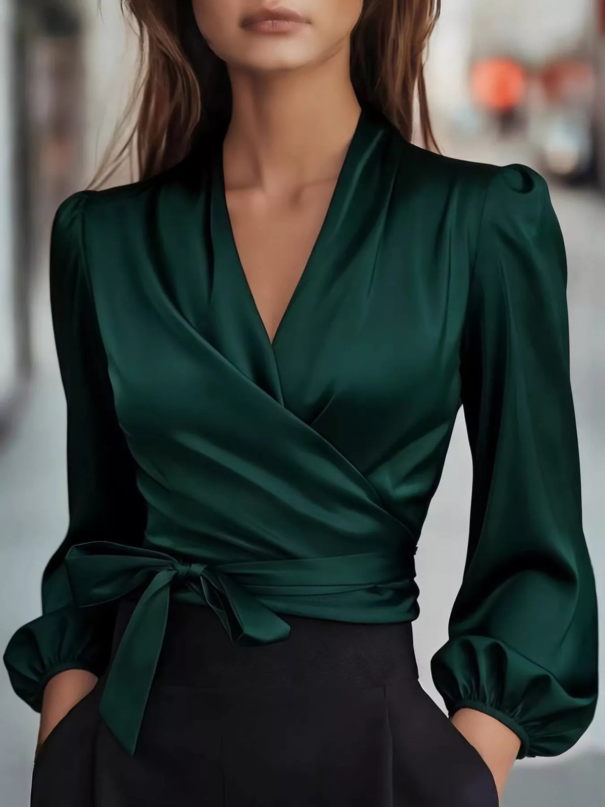 Blouse Shamara satinée – photo produit 6