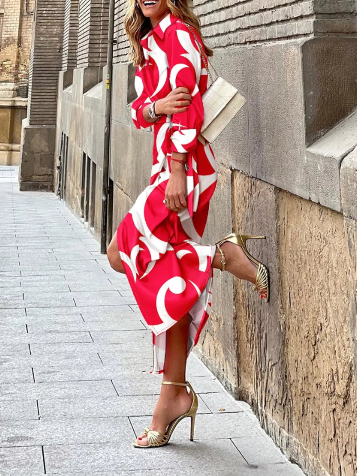 Robe midi Shamara portefeuille – photo produit 8